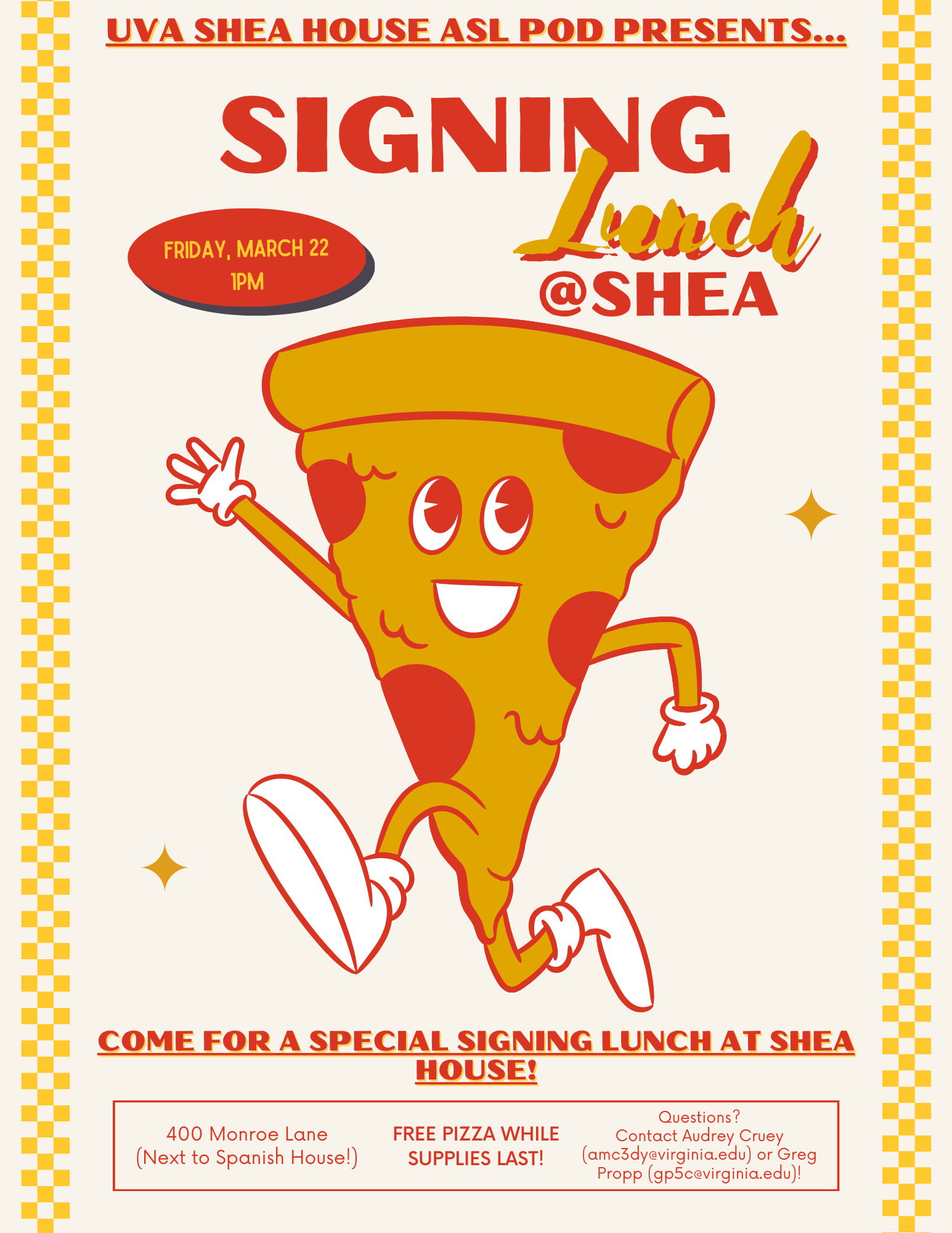 Signing Lunch @Shea flyer for March 22, 2024.